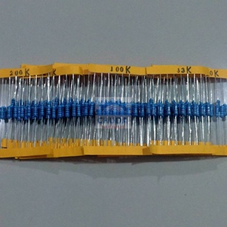 (5 ตัว) ตัวต้านทาน 1/2W ขนาด 120R ถึง 910R ตัว R รีซิสเตอร์ Resistor ฟิล์มโลหะ Metal Film 1/2W 0.5W 1% #MF 1/2W