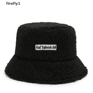 [firefly1] หมวกบักเก็ต ผ้ากํามะหยี่ ขนแกะเทียม ให้ความอบอุ่น เหมาะกับฤดูหนาว สําหรับผู้หญิง [TH]