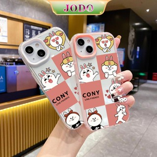 3 In 1 เคสโทรศัพท์ซิลิโคน TPU แบบนิ่ม ลายกระต่าย กันกระแทก สําหรับ iPhone 15 14 13 12 11 Promax 6 6S 7 8 Plus X XR XSMax SE