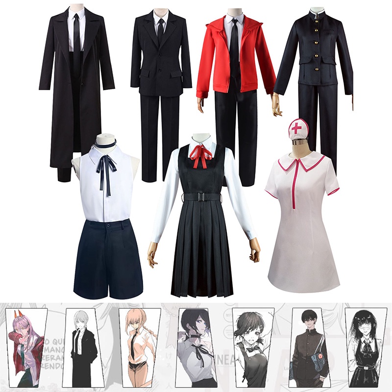 anime-chainsaw-man-cosplay-makima-cosplay-mitaka-asa-yoshida-cosplay-costume-nurse-uniform-machima-demon-hunter-costume-halloween-carnival