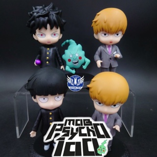 โมเดล Mob Phycho 100 จำนวน 5 ตัว ขนาด 10 Cm ขายเป็นชุดๆ ราคาถูก พร้อมส่งทันที (ตัวสีเขียวมีเฉพาะยกชุด 4 ตัว)