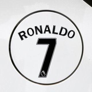 สติกเกอร์สะท้อนแสง ลาย Manchester United Cristiano Ronaldo CR7 สําหรับติดตกแต่งฝาถังน้ํามัน รถยนต์ แล็ปท็อป รถจักรยานยนต์