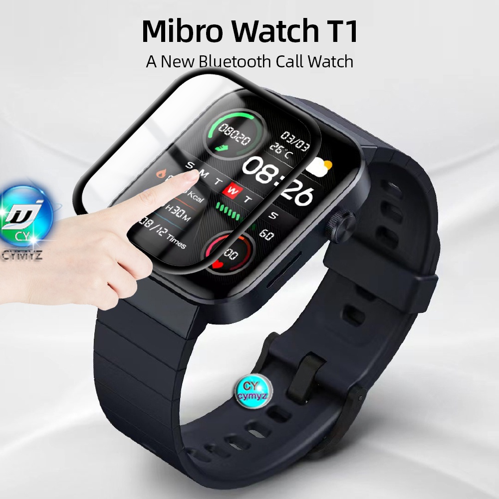 ภาพหน้าปกสินค้าฟิล์ม mibro watch T1 ฟิล์ม ฟิล์มป้องกันรอยหน้าจอ 5D ฟิล์มกันรอยเต็มจอ สำหรับ mibro smart watch T1 ฟิล์ม mibro T1 สติ๊กกอร์ จากร้าน cymyz.th บน Shopee