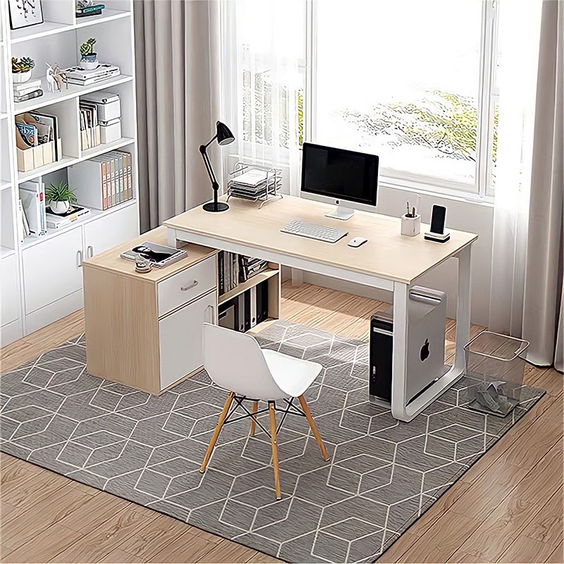 โต๊ะทำงานไม้-วางคอมพิวเตอร์-มีชั้นวางของและลิ้นชัก-computer-desk-ขนาด-120-240cm