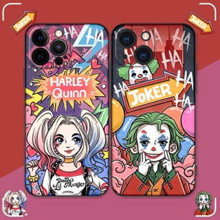 เคสป้องกันโทรศัพท์มือถือ พิมพ์ลาย Joker and Harley Quinn สําหรับ Iphone 14ProMax 11Pro XS 11 13mini 13Promax 11 12 13 7p