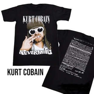 NR145 เสื้อยืดวงร็อค KURT COBAIN เคิร์ส โคเบน NIRVANA เนวานา เสื้อวง เสื้อยืดเนวานา เสื้อวินเทจ