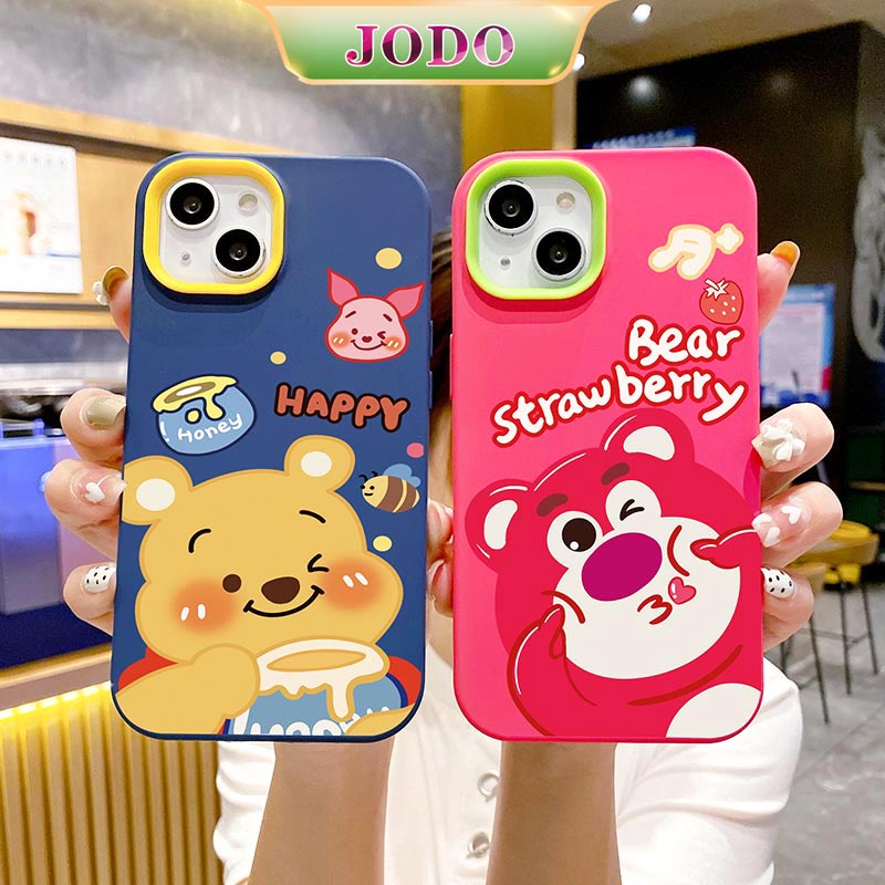 เคสโทรศัพท์ซิลิโคน-tpu-แบบนิ่ม-ลายหมี-กันกระแทก-สําหรับ-iphone-15-14-13-12-11-promax-6-6s-7-8-plus-x-xr-xsmax-se