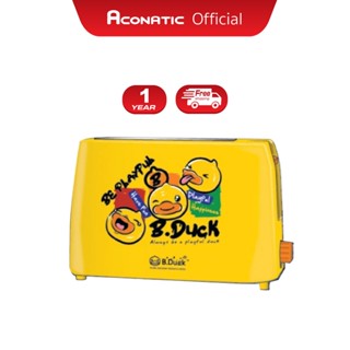 Aconatic เครื่องปิ้งขนมปัง แบบ 2 แผ่น ลาย B-Duck รุ่น AN-TT6001 (รับประกัน 1 ปี)