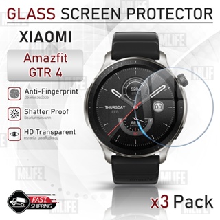 MLIFE - กระจก 2.5D นาฬิกา Xiaomi Amazfit GTR 4 ฟิล์มกันรอย กระจกนิรภัย เต็มจอ เคส สายนาฬิกา สายชาร์จ Tempered Glass