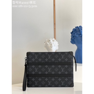 พรี​ ราคา6500 Lv louis vuitton Trunk M45937 ไซส์ใหญ่ หนังแท้ คลัทช์