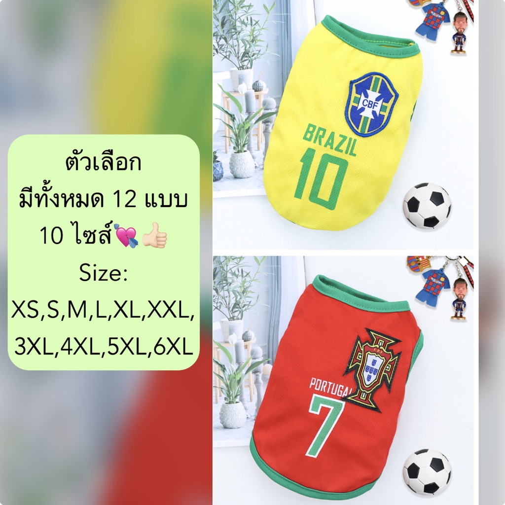 bn-346-1-เสื้อผ้าสัตว์เลี้ยง-เสื้อสุนัข-หมา-ชุดแมว-ทีมฟุตบอล-ทีมบาสเก็ตบอล-size-xs-s-m-l-หลายไซส์-พร้อมส่ง