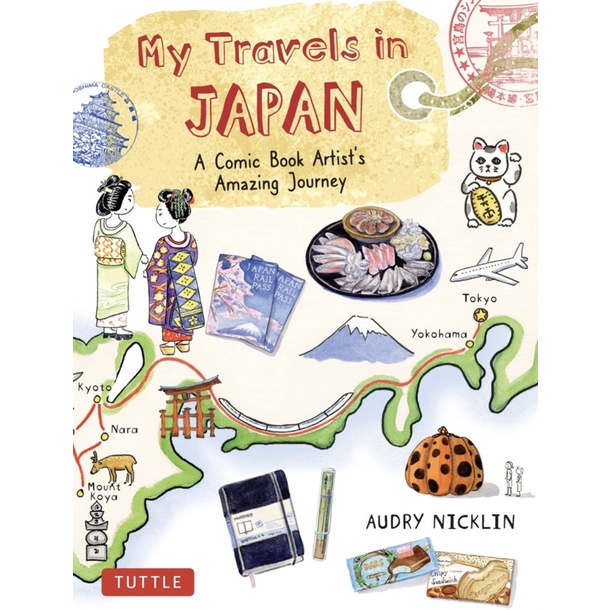 หนังสือภาษาอังกฤษ-my-travels-in-japan-a-comic-book-artists-amazing-journey-hardcover