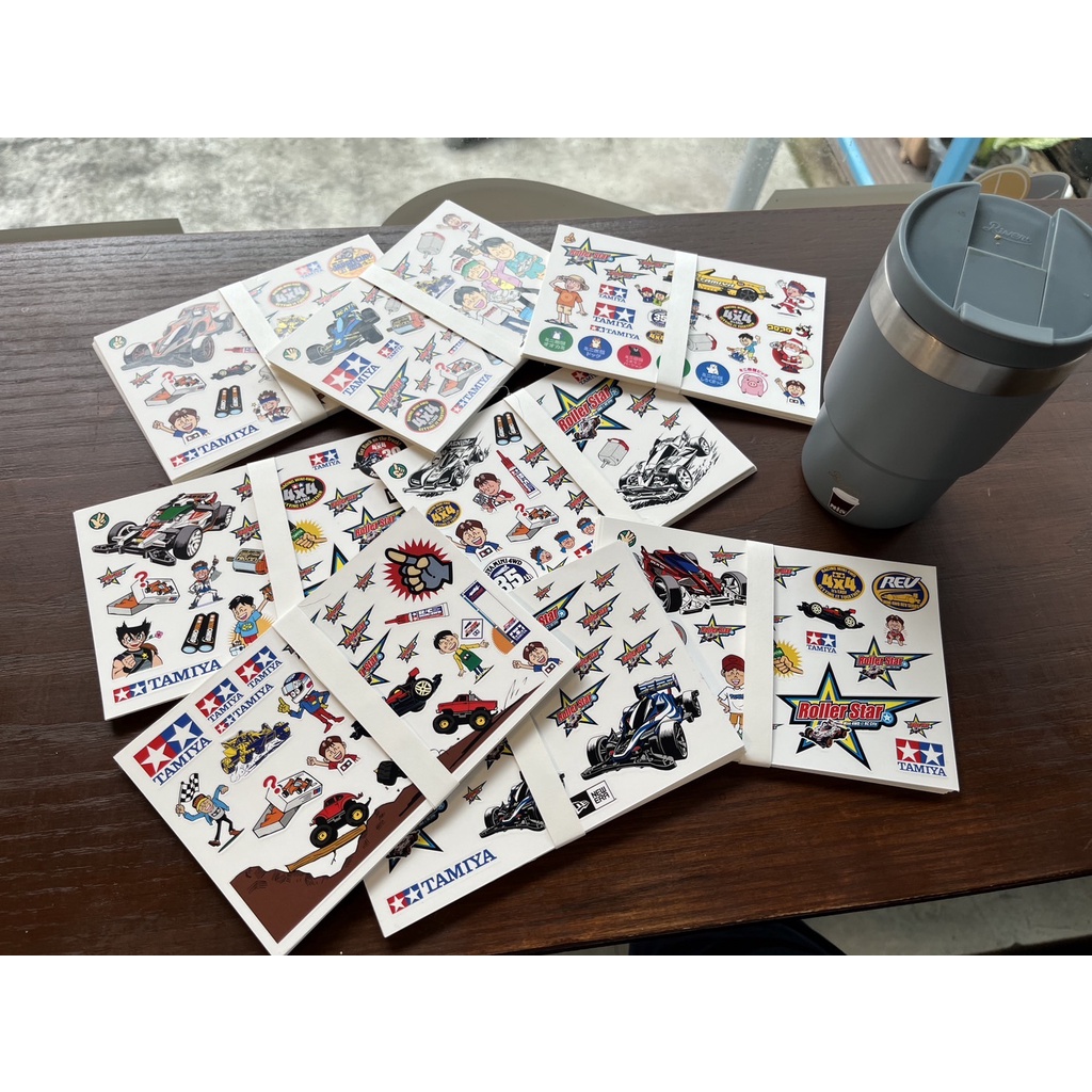 ราคาและรีวิวTAMIYA RS00002 Funny stickers, สติกเกอร์ลายสนุกสนาน ขนาด 15.5 x 10 cm มี 8 แบบ จำนวนจำกัด