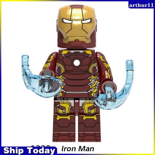 arthur-avengers-endgame-iron-man-legions-ultron-war-machine-building-blocks-mark-33-ของเล่นสําหรับเด็ก