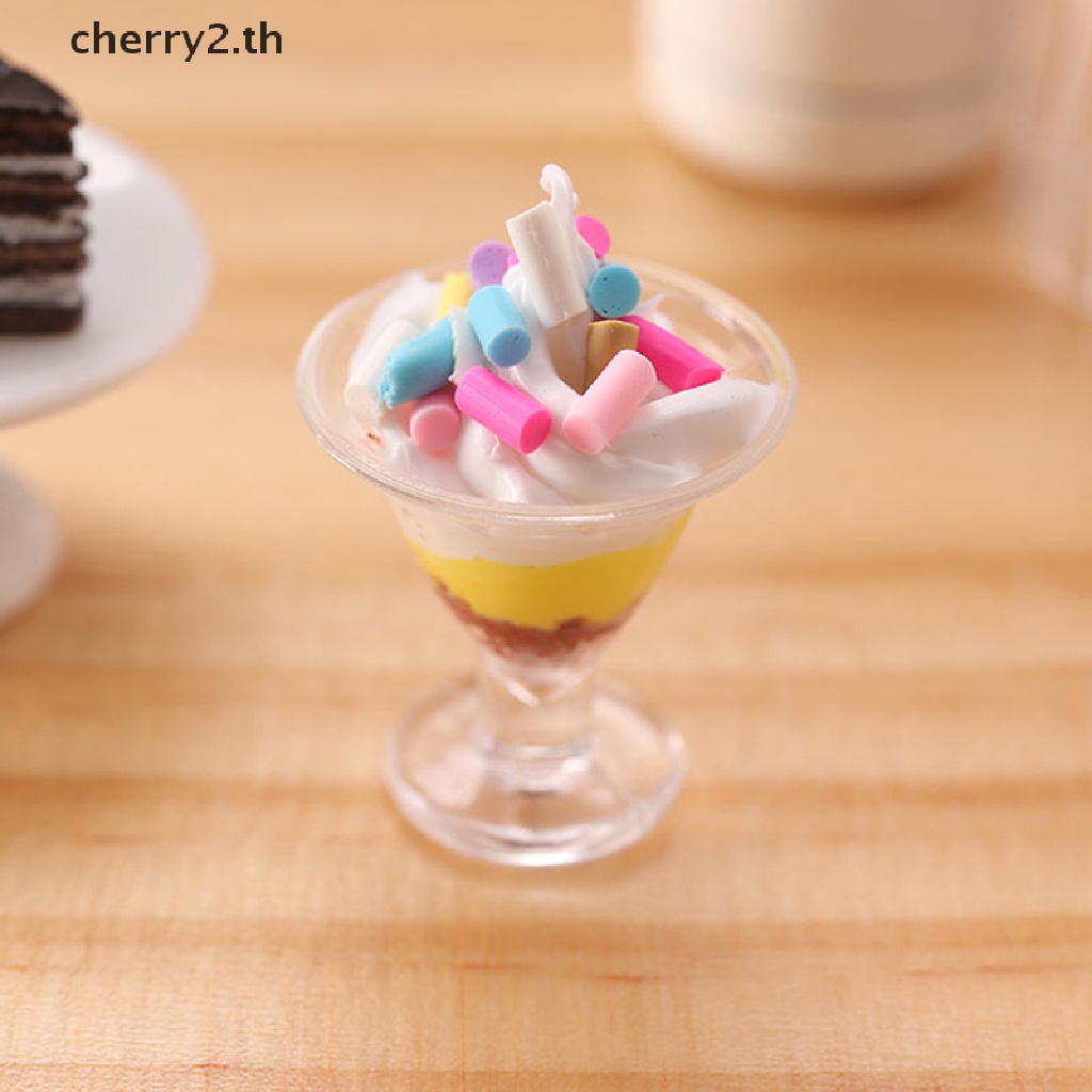 cherry2-โมเดลแก้วไอศกรีมจิ๋ว-1-12-สําหรับตกแต่งบ้านตุ๊กตา-1-ชิ้น