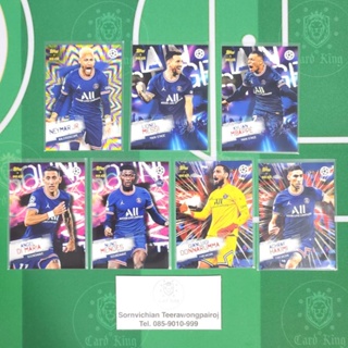 ชุดการ์ด​ 7ใบ​ ทีม​ Paris Saint Germain จากกล่อง​ Steve​ Aoki​ Festival​