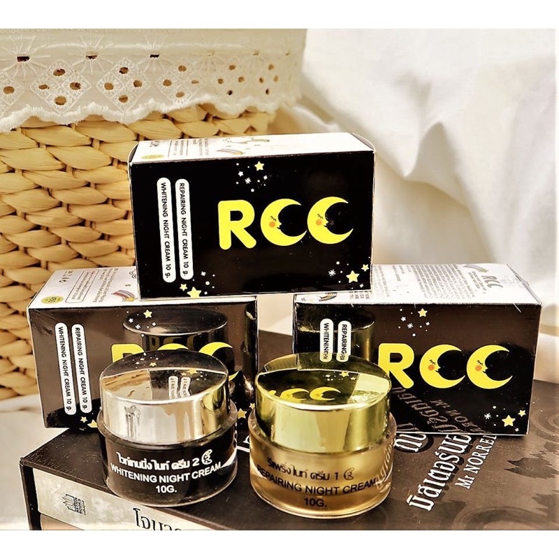 rcc-night-cream-อาร์ซีซี-ไนท์ครีม-ปรับผิวหน้า-ขาวกระจ่างใส-เรียบเนียน-ลดสิว-ฝ้า-จุดด่างดำ