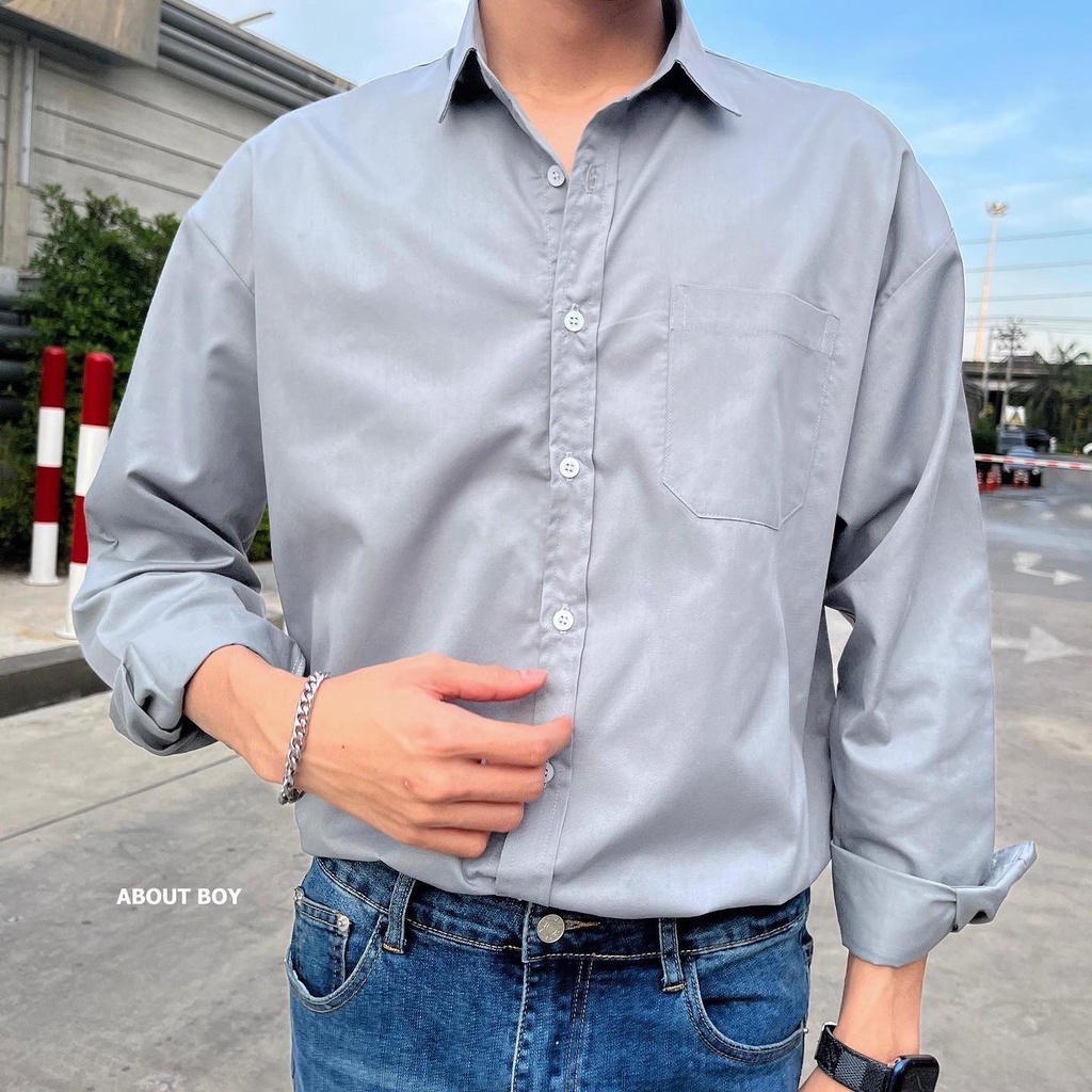 ภาพหน้าปกสินค้าAbout Boy CLASSIC SHIRT เสื้อเชิ้ตผู้ชาย สไตล์เกาหลี จากร้าน about.boy บน Shopee