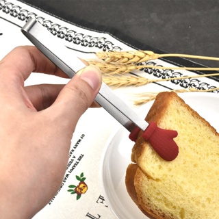 【AG】Food Clip Portable Cute Stainless Steel Mini Hand-Shaped Ice Cube Sugar Tong for