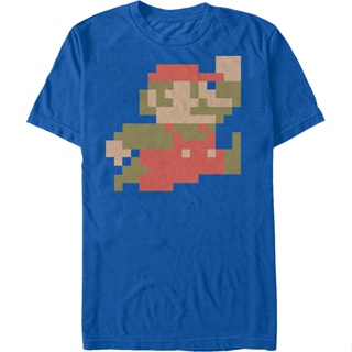 8-Bit Mario Shirt เสือยืดผู้ชาย เสื้อทหาร