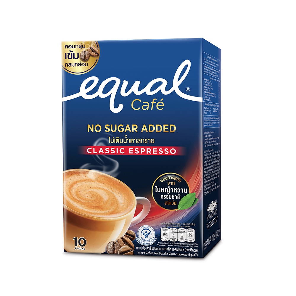 equal-instant-coffee-mix-powder-espresso-10-sticks-อิควล-กาแฟปรุงสำเร็จชนิดผง-เอสเปรซโซ-1-กล่อง-0-kcal