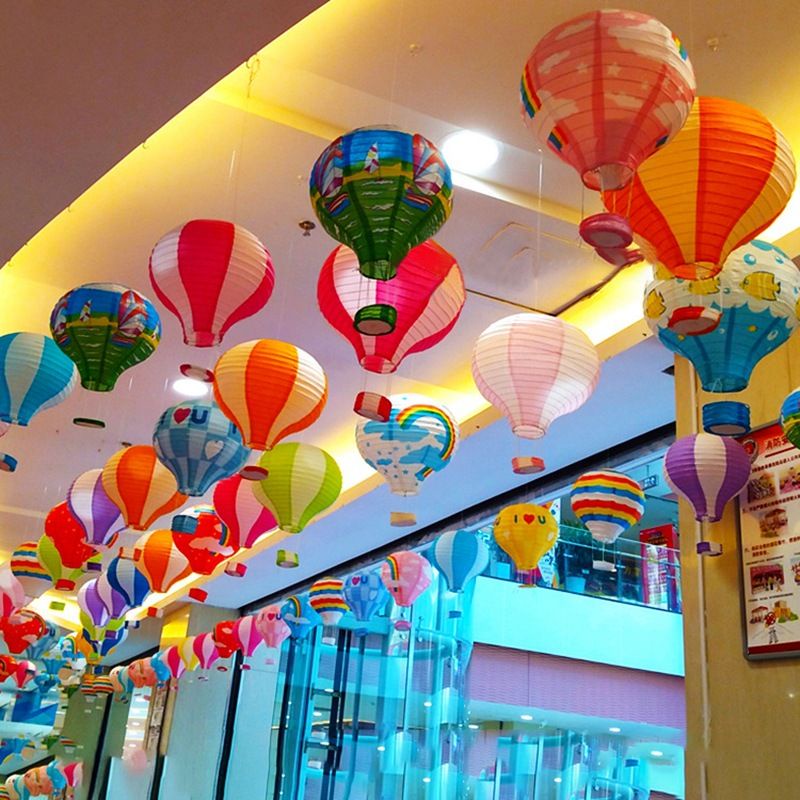 ร้านไทย-บอลลูนกระดาษ-โคมกระดาษ-ใช้ตกแต่ง-สามารถใส่ไฟได้