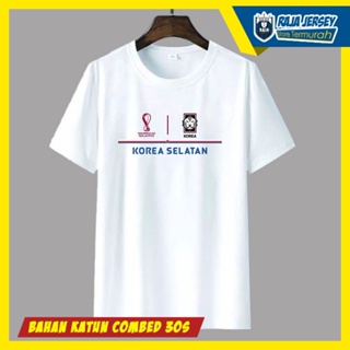 KATUN T SHIRT T-SHIRT Korean Ball South Cup FIFA WORLD QATAR 2022 Cotton COMBED 30Sเสื้อยืด