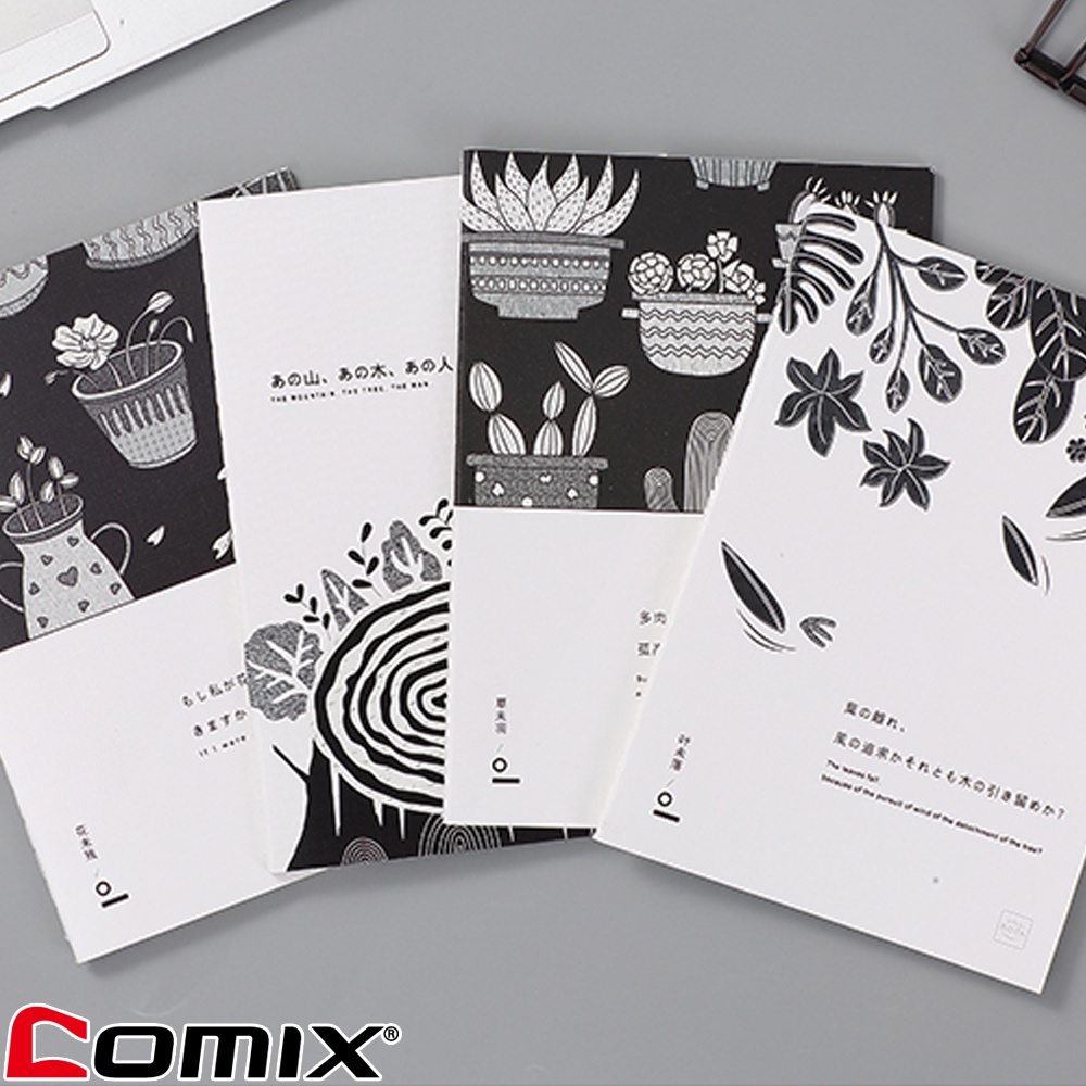 comix-ecc110-สมุดปกอ่อน-สันเชือก-ขนาดa5-คละลาย-1-เล่ม-สมุดสันเชือก-เครื่องเขียน-สมุดโน๊ต-สมุดจดบันทึก-สมุดบันทึก