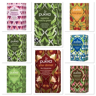 ชาสมุนไพร ออร์แกนิค ปราศจากคาเฟอีน Pukka Organic Tea -- 20 Tea Bags มีให้เลื/ง่าย ปลูก สวนครัว เมล็ด/สวนครัว TEGF