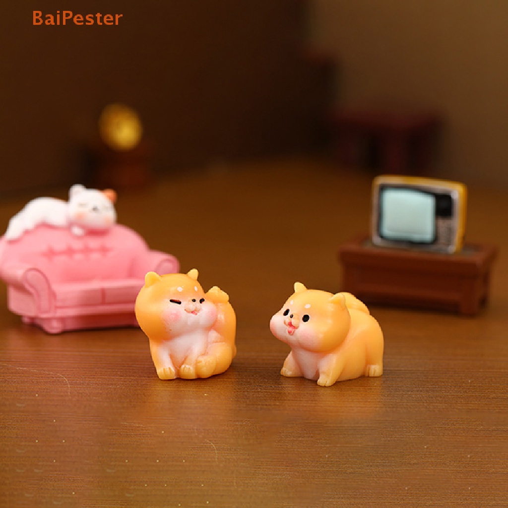 baipester-ตุ๊กตาสุนัขน่ารัก-ขนาดเล็ก-สําหรับตกแต่งบ้าน-โต๊ะทํางาน-diy