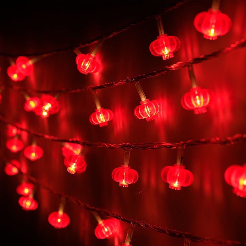 สายไฟสตริง-รูปปม-สีแดง-สําหรับแขวนตกแต่งบ้าน-เทศกาลปีใหม่จีน