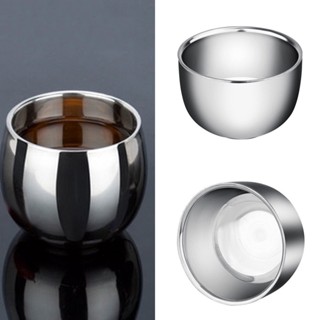 【AG】Portable Double Wall Stainless Steel Cup Heat Insulation Coffee Tea Mug Bowl