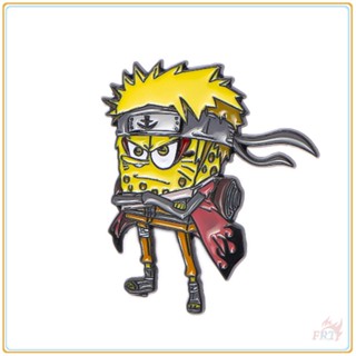 ★ เข็มกลัด รูปการ์ตูนนารูโตะ SpongeBob SquarePants Uzumaki ★ เข็มกลัด รูปการ์ตูนอนิเมะ Doodle Enamel Pins สําหรับติดกระเป๋าเป้สะพายหลัง จํานวน 1 ชิ้น