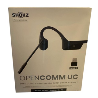 BShokz Opencomm Uc Bone Conduction ชุดหูฟังสเตอริโอบลูทูธ (พร้อมอะแดปเตอร์ Usb-A)