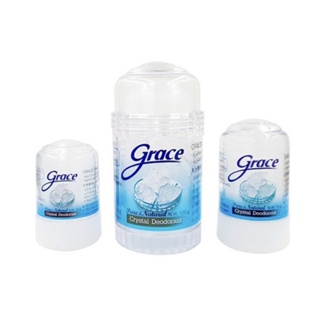 Grace Crystal Deodorant Pure &amp; Natural 50 g (โรออนสารส้มระงับกลิ่นกาย สูตรธรรมชาติ 50 กรัม)