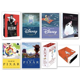 [ของแท้] Villains Disney Pixar Winnie The Pooh Alice Princess Postcard Box studio ghibli frozen card cards โปสการ์ด