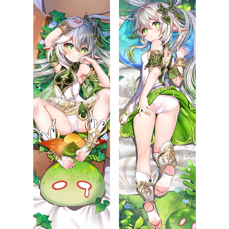 ปลอกหมอนโซฟา-แบบนิ่ม-ลายการ์ตูนอนิเมะญี่ปุ่น-genshin-impact-nahida-dakimakura-ขนาด-50x150-ซม