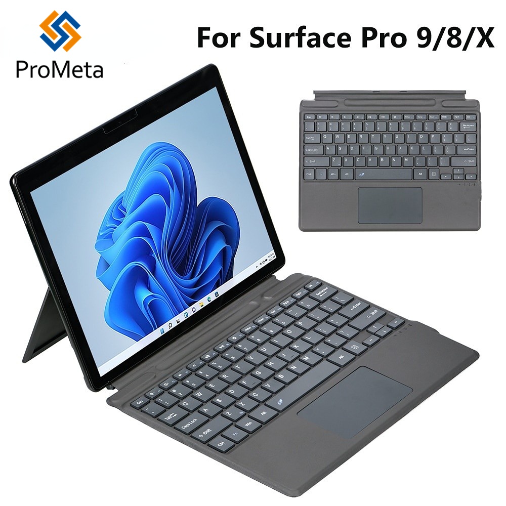 Surface Pro 10 8 9 X ไร้สาย แป้นพิมพ์ Bluetooth Keyboard For Microsoft ...