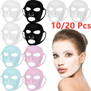 10/20 Pcs Reusable Silicone Face Mask Holder for Sheet Masks,Moisturizing Facial Mask Cover,Prevent Evaporation,Beauty F