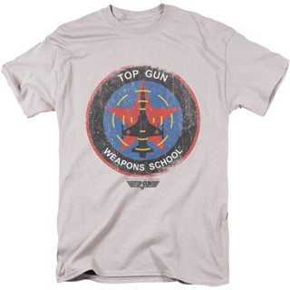 Top Gun Weapons School T-Shirt เสื้อคู่วินเทจ เสื้อยืดไม่ต้องรีด เสื้อยืดน่ารักๆ