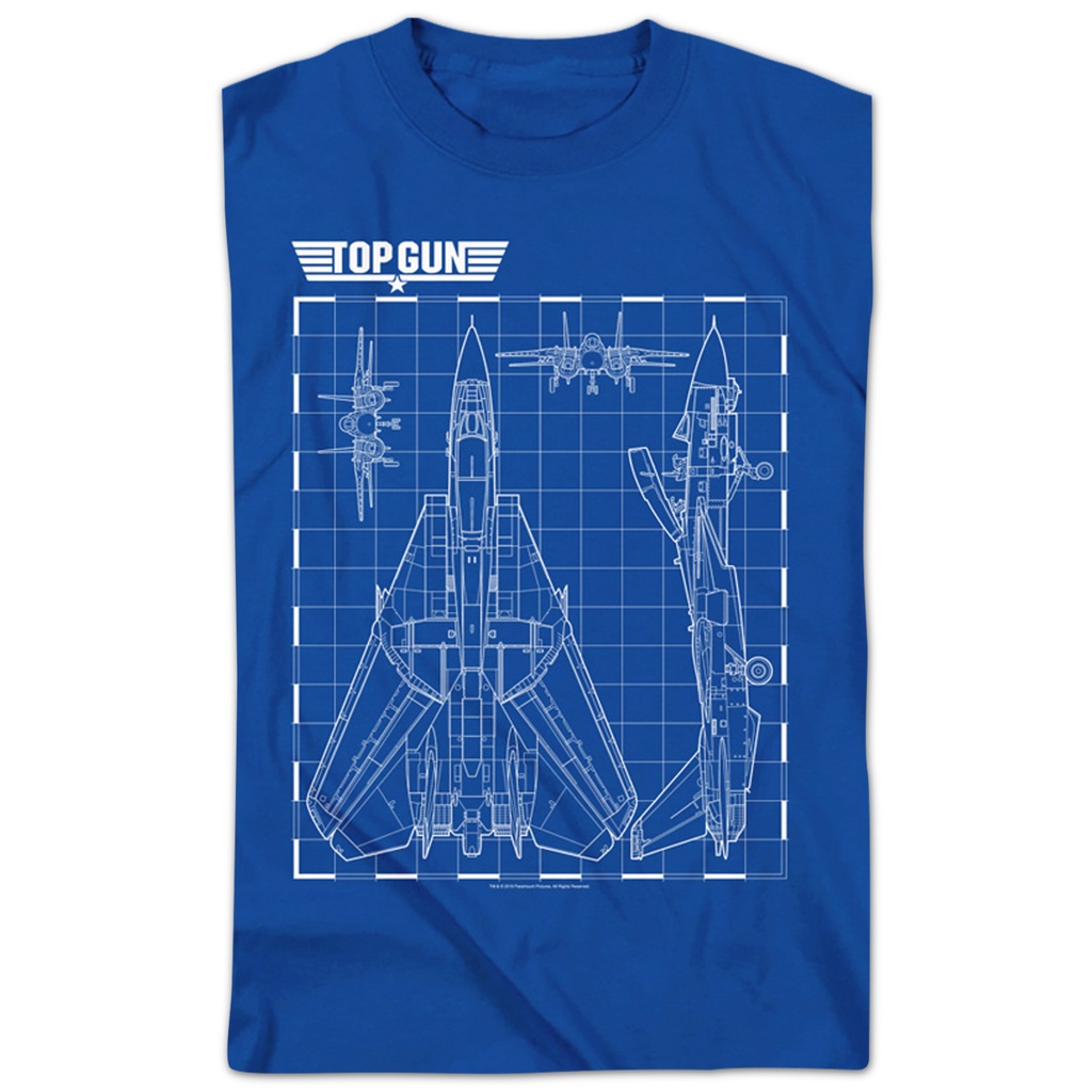 schematic-top-gun-t-shirt-เสื้อสีขาว-tee