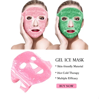 Ice Gel Face Mask Gel Beads Hot Cold Therapy Sleep Mask for Headache Puffy Eyes Dark Circles Facial Treatment Skin Care