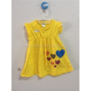 TNG-205 เสื้อแขนกุดเด็กผู้หญิง ลายหัวใจ Size-90 (1-2Y)