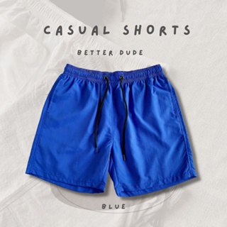 พร้อมส่ง กางเกงขาสั้น CASUAL SHORTS 💙น้ำเงิน  (BLUE)