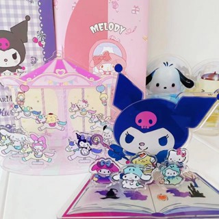 สแตนดี้อะคริลิค รูปการ์ตูน Sanrio Melody Kuromi น่ารัก ขนาด 12 ซม. สําหรับตกแต่งสวนสนุก