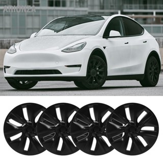 Arionza ฝาครอบดุมล้อ สีดําด้าน 19 นิ้ว แบบเปลี่ยน สําหรับ Tesla Model Y 2020xe2x80x912022 4 ชิ้น