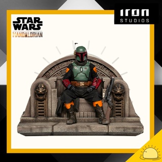 Iron Studios Star Wars Boba Fett on Throne: The Mandalorian 1/10 Scale by Iron studios