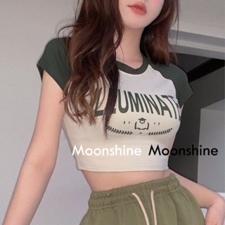 Moon  เสื้อครอป เสื้อสายเดี่ยว ย้อนยุค y2k 2022 NEW สไตล์เกาหลี ทันสมัย Chic ทันสมัย S031087 36Z230909