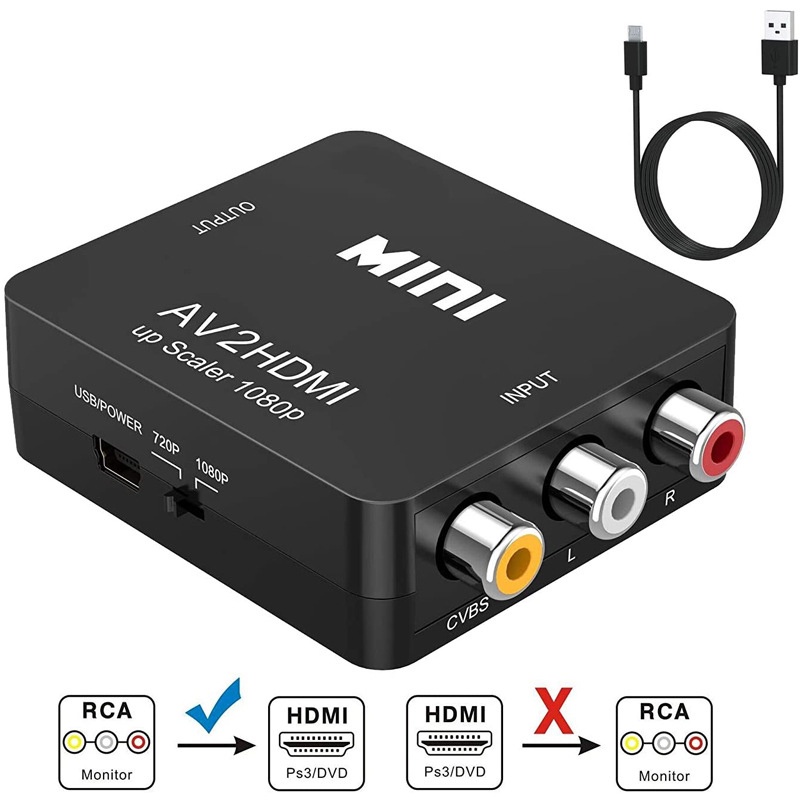 กล่องอะแดปเตอร์แปลงวีดีโอ-av-to-hdmi-1080p-mini-av2hdmi-สําหรับ-hdtv