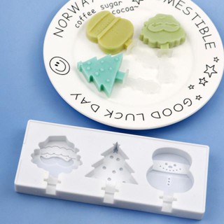 Christmas IceCream Silicone ซิลิโคน ไอศกรีมลายคริสต์มาส เหมาะสำหรับ ไอศกรีม,เค้ก,ทำขนม,ช็อกโกแลต,น้ำแข็ง,วุ้น,สบู่  -ขนา